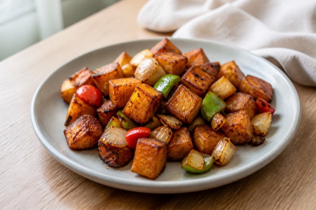 Crispy Breakfast Potato Hash — toast & savory